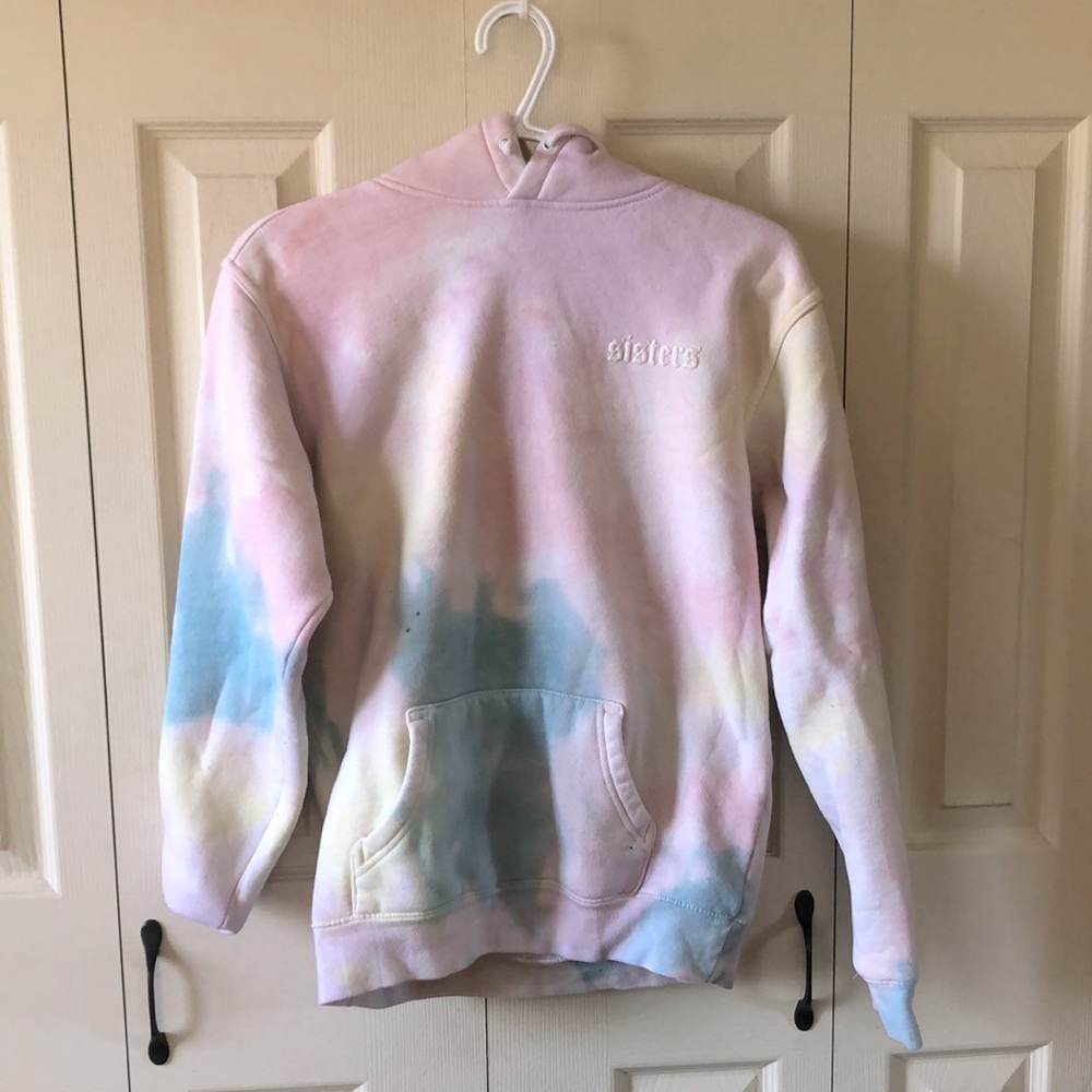 SISTERS cotton candy hoodie